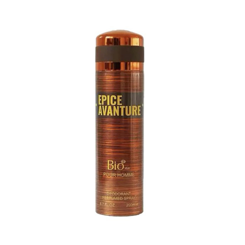 اسپری بدن مردانه بیو استار مدل Epic Avanture حجم 200 میلی لیتر