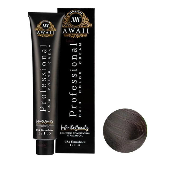 رنگ مو آوایی شماره 1-5 حجم 120 میل رنگ قهوه ای دودی روشن